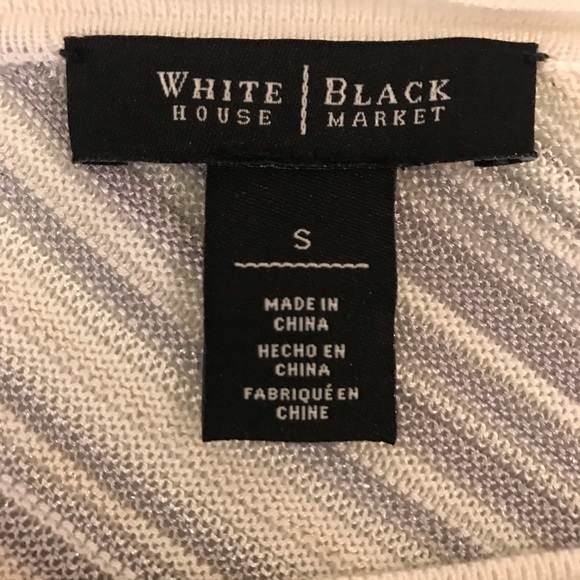 White House Black Market Metallic Sweater - Picture 7 of 8